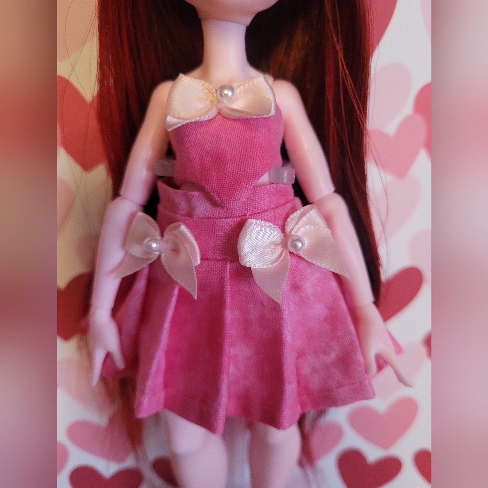 2 For $40 Pink Top And Pleated Skirt Outfit For MH G3 Draculaura Doll (Handmade)
